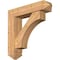 Ekena Millwork Westlake Arts and Crafts Smooth Bracket w/ Offset Brace, Western Red Cedar, 7 1/2"W x 32"D x 32"H BKT0806X32X32WTL03SWR - alternate 1